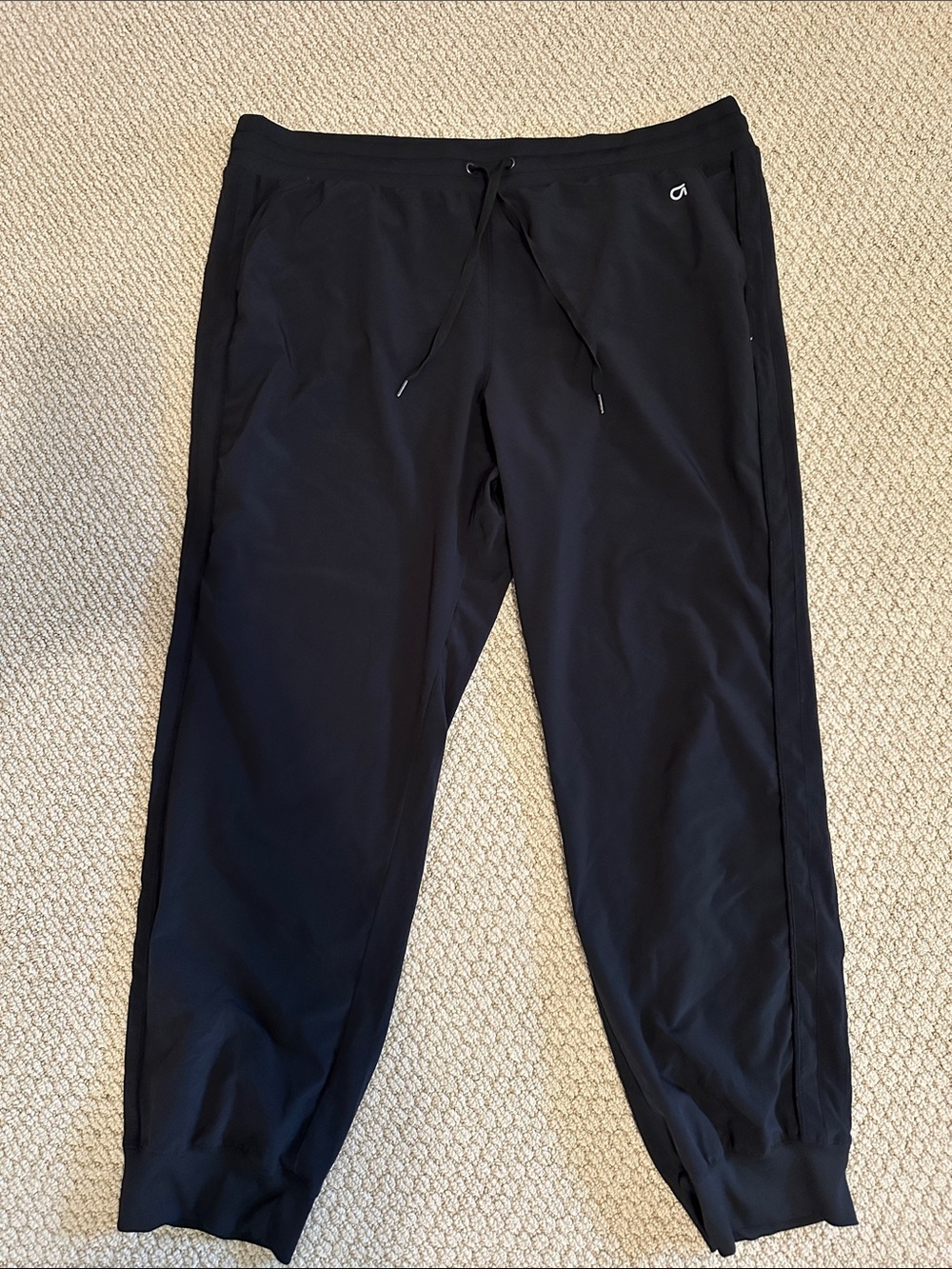 Women’s Black Performance Jogger Pants Gapfit lightweight 2 pocket XL
